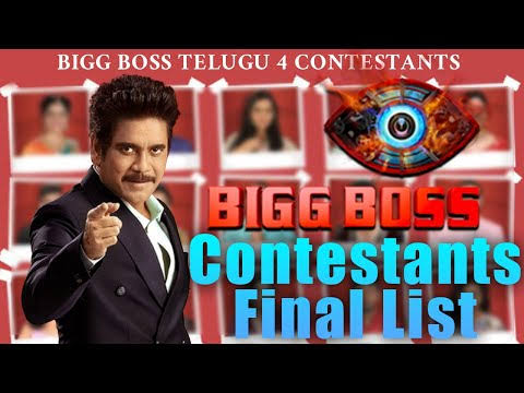 Big Boss 4 telugu contestants final list